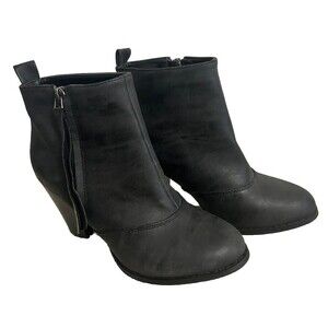 Mi im Women's 5.5 Ankle Zip Boots Zipper with Tassle Urban-01